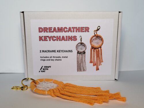Dreamcatcher Keychain craft kit for kids and adults