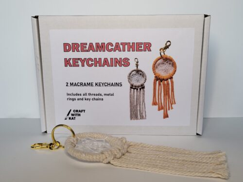 Dreamcatcher Keychain craft kit for kids and adults