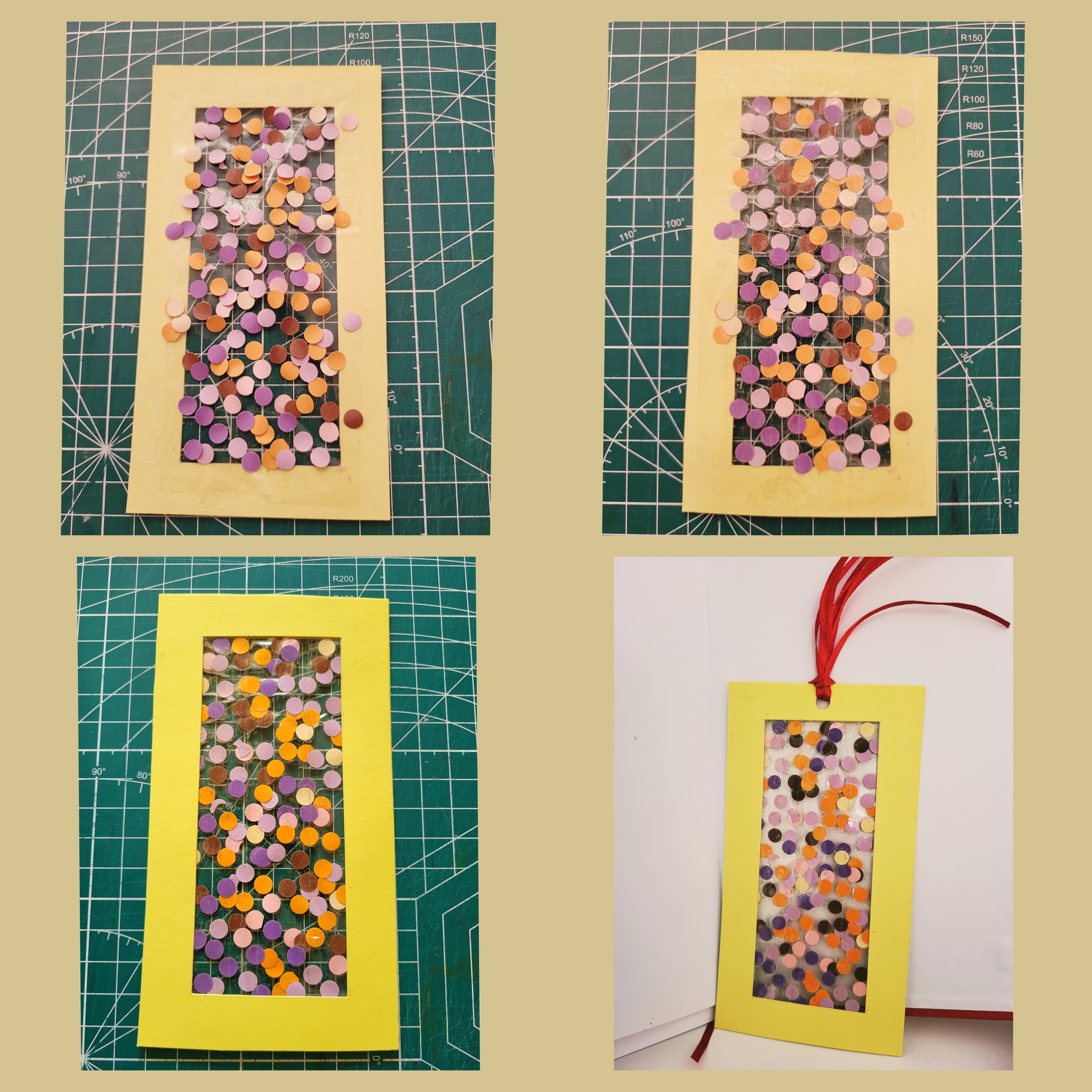 HOW TO MAKE A COOL BOOKMARK WITH CONFETTI FOR BACK TO SCHOOL