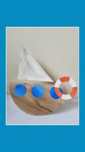 HOW TO MAKE A ROCKING BOAT FROM PAPER