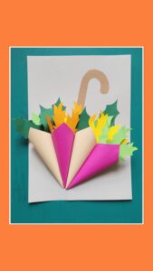 HOW TO MAKE AN AUTUMN UMBRELLA FOR RAINY DAYS