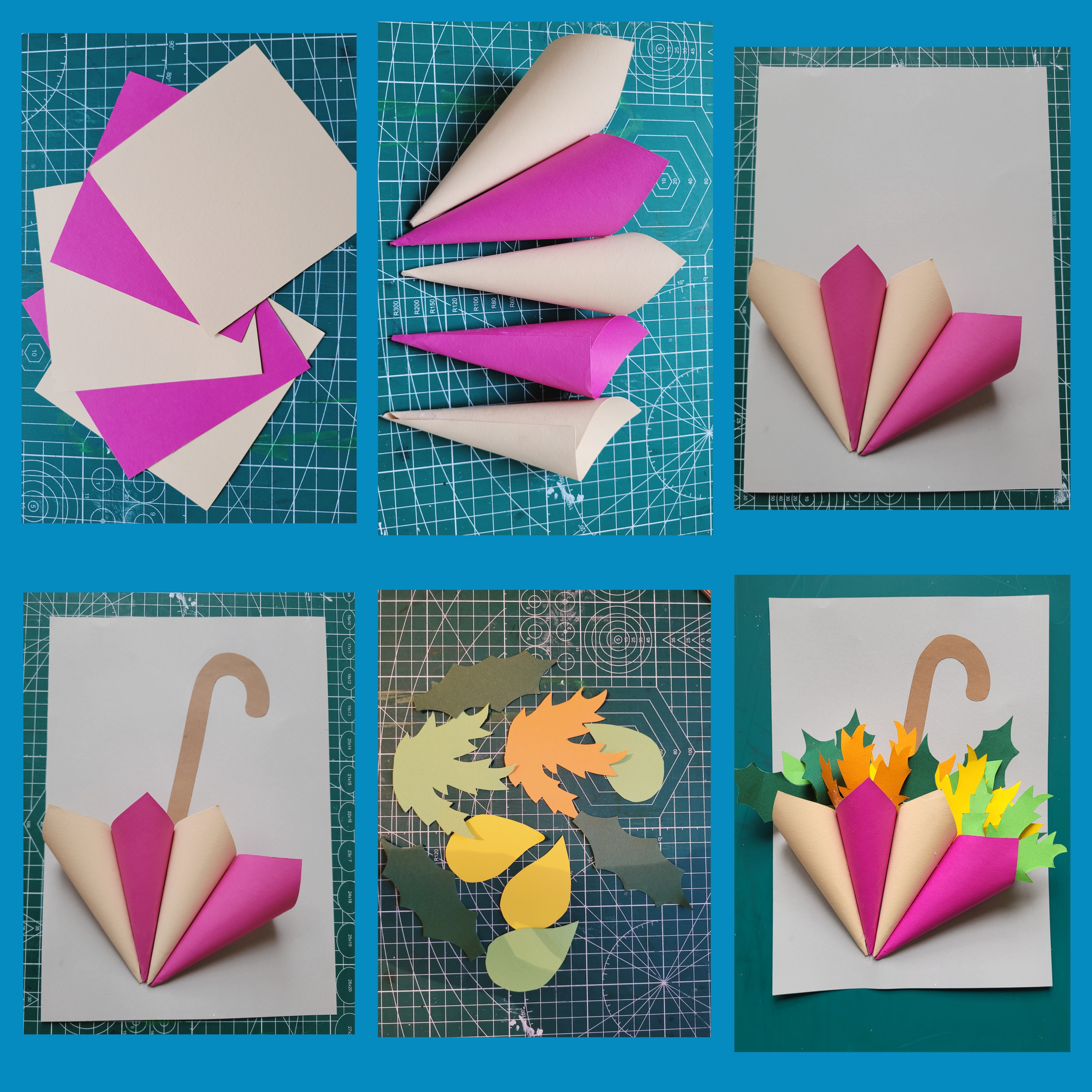 HOW TO MAKE AN AUTUMN UMBRELLA FOR RAINY DAYS