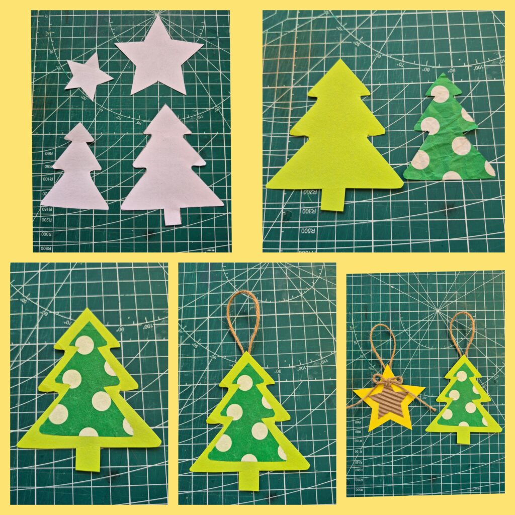HOW TO MAKE ORIGINAL RECORATIONS FOR CHRISTMAS TREE FROM PAPER