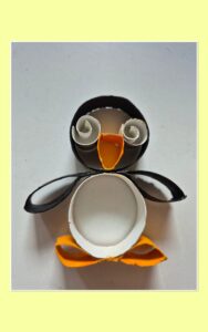 HOW TO MAKE A PENQUIN FROM RECYCLED PAPER ROLLS