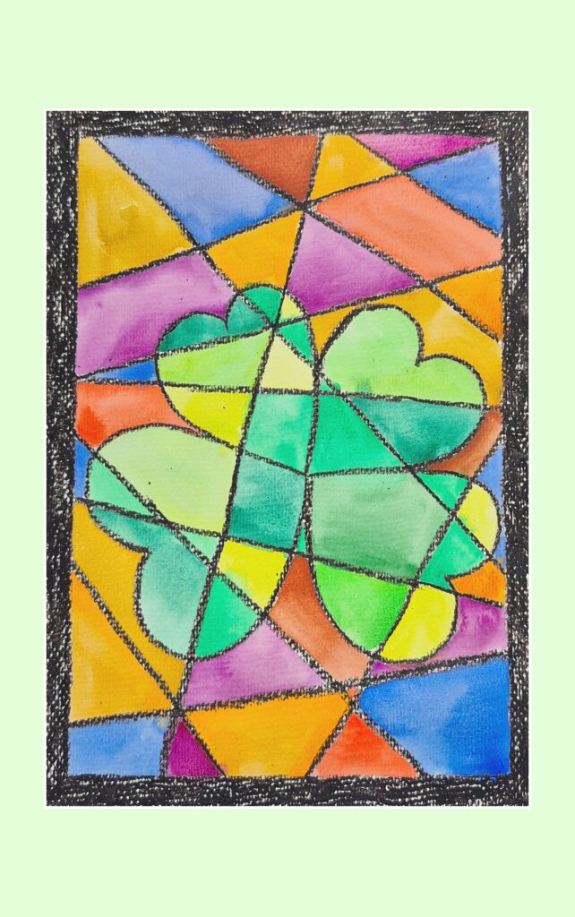 HOW TO MAKE A STAINED GLASS PAINTING WITH WATERCOLOURS