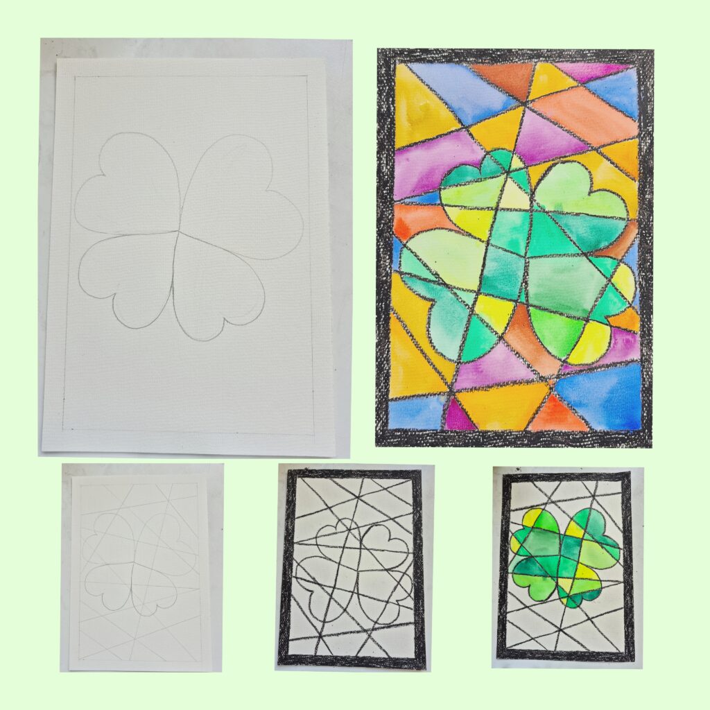 HOW TO MAKE A STAINED GLASS PAINTING WITH WATERCOLOURS