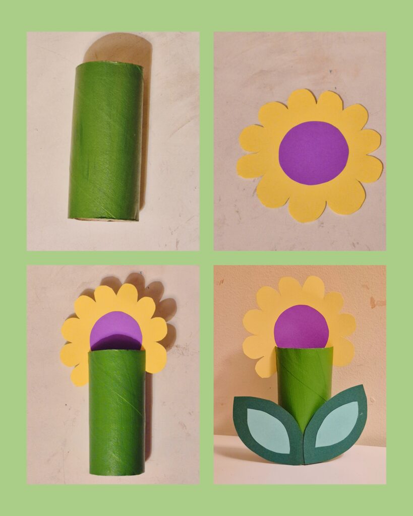 HOW TO MAKE A FLOWER DECORATION FROM PAPER ROLL